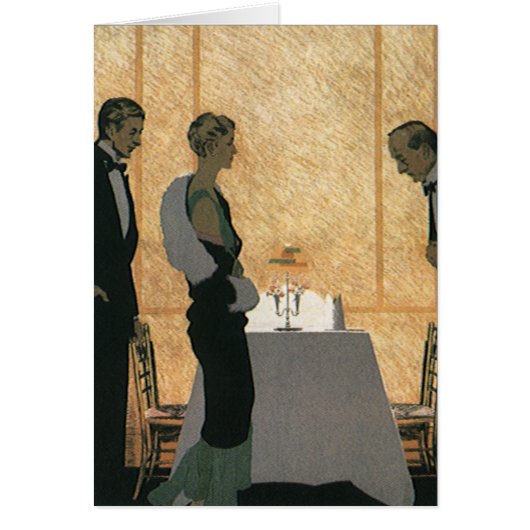 ヴィンテージラブアンドロマンス、カップルエレガントディナー (正面)