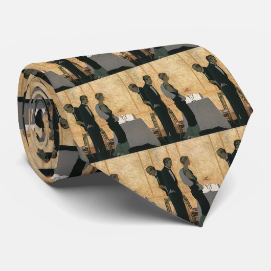 ヴィンテージラブアンドロマンス、カップルエレガントディナー ネクタイ (ロール)