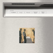 ヴィンテージラブアンドロマンス、カップルエレガントディナー マグネット (インサイチュ (食洗機))