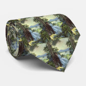 ヴィンテージラブアンドロマンス、ロマンチックなトロピカルビュー ネクタイ (ロール)