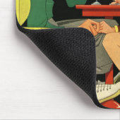 ヴィンテージラブアンドロマンス、10代のソーダショップ マウスパッド (コーナー)