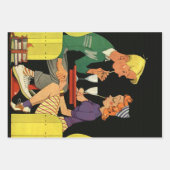 ヴィンテージラブアンドロマンス、10代のソーダショップ ラッピングペーパーシート (正面3)