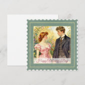 ヴィンテージラブアート - バレンタインデー シーズンカード (正面/裏面)