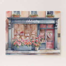 ヴィンテージラブウィンドウバレンタインデー ジグソーパズル