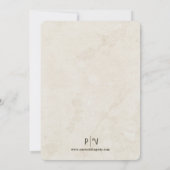 ヴィンテージラブカップルonレイク結婚式招待状 招待状 (裏面)