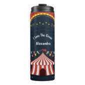 ヴィンテージラブサーカスカーニバル赤白青 タンブラー (正面)