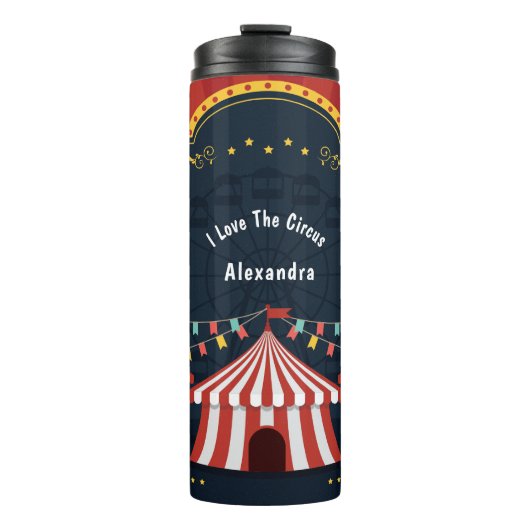 ヴィンテージラブサーカスカーニバル赤白青 タンブラー (正面)