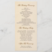 ヴィンテージラブツリーウェディングプログラム プログラム (裏面)