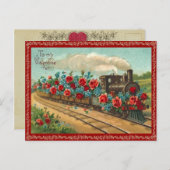 ヴィンテージラブトレインバレンタインポストカード シーズンポストカード (正面/裏面)