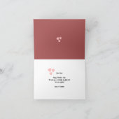 ヴィンテージラブバレンタインデーカスタムの写真 カード (内部)