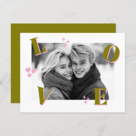 ヴィンテージラブバレンタインデーカスタムの写真 ポストカード