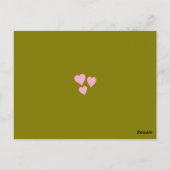 ヴィンテージラブバレンタインデーカスタムの写真 ポストカード (裏面)