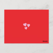 ヴィンテージラブバレンタインデーカスタムの写真 ポストカード (裏面)