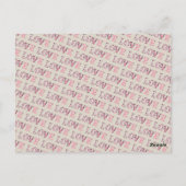 ヴィンテージラブバレンタインデーカスタムの写真 ポストカード (裏面)