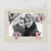 ヴィンテージラブバレンタインデーカスタムの写真 ポストカード (正面)