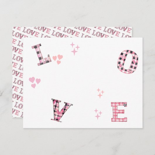 ヴィンテージラブバレンタインデーカスタムの写真 ポストカード (正面/裏面)