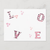 ヴィンテージラブバレンタインデーカスタムの写真 ポストカード (正面)