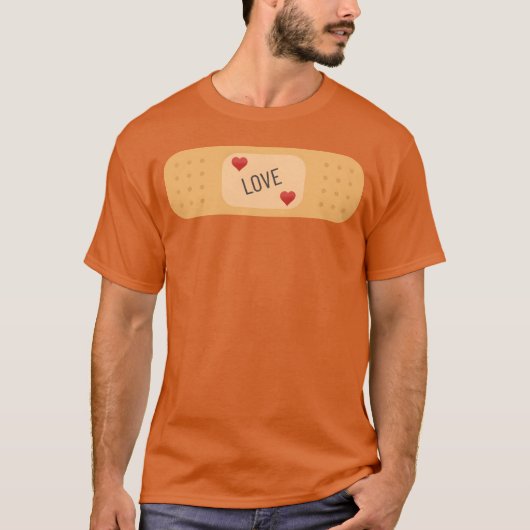 ヴィンテージラブバンドエイド Tシャツ (正面)