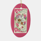 ヴィンテージラブバーズバレンタインデーオーナメント セラミックオーナメント (右)