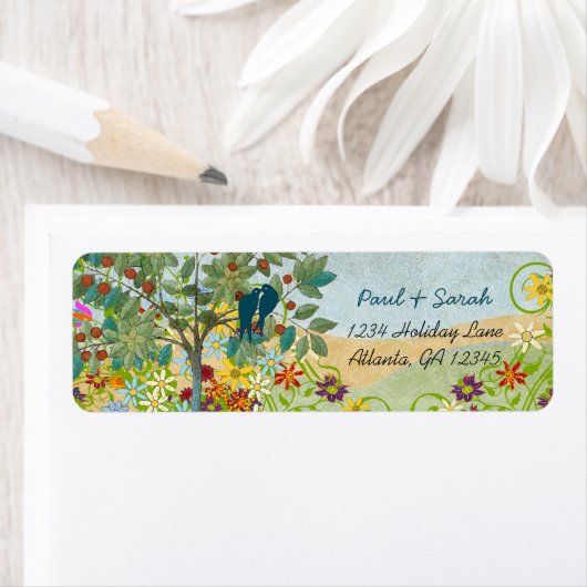 ヴィンテージラブバーズフルーツツリーダマスクヒルズ ラベル (インサイチュ)