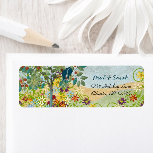 ヴィンテージラブバーズフルーツツリーダマスクヒルズ ラベル (インサイチュ)