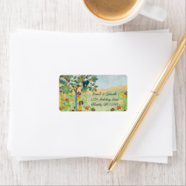 ヴィンテージラブバーズロマンティックツリーダマスヒルズRSVP ラベル