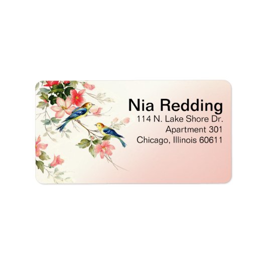 ヴィンテージラブバードさんそしてミセス |ピンク ラベル (正面)