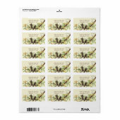 ヴィンテージラブバードイエローブルーミングツリーブランチ ラベル (フルシート)