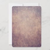 ヴィンテージラブバードエレガントブライダルシャワー 招待状 (裏面)