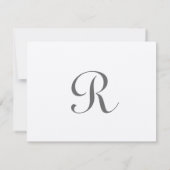 ヴィンテージラブバードカバードレッドアクセント結婚ズ 出欠カード (裏面)