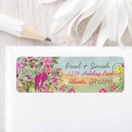 ヴィンテージラブバードダマスクヒルズ ラベル (インサイチュ)