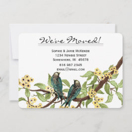 ヴィンテージラブバードバックの写真を移動 招待状