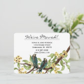 ヴィンテージラブバードバックの写真を移動 招待状 (スタンド正面)