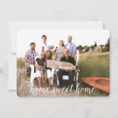 ヴィンテージラブバードバックの写真を移動 招待状 (裏面)