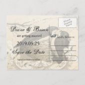 ヴィンテージラブバードフランスのネストデコール保存日 案内ポストカード (裏面)