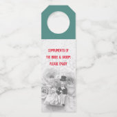 ヴィンテージラブバードボトルハンガーラベル ボトルネックタグ (正面)