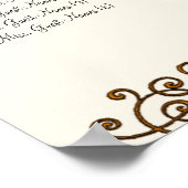 ヴィンテージラブバード座席表番号 ポスター (角)