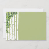 ヴィンテージラブバード樺の木ツリー結婚式招待状 招待状 (裏面)