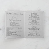 ヴィンテージラブバード樺の木ツリー結婚式 プログラム (内部)