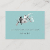 ヴィンテージラブバード素朴ズウッドペッカーズRSVP エンクロージャーカード (裏面)