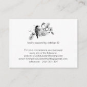 ヴィンテージラブバード素朴ズウッドペッカーズRSVP エンクロージャーカード (正面)