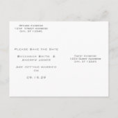 ヴィンテージラブバード結婚式招待状 インビテーションポストカード (裏面)