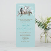 ヴィンテージラブバード結婚式招待状 招待状 (スタンド正面)