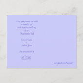 ヴィンテージラブバード結婚式招待状 案内ポストカード (裏面)