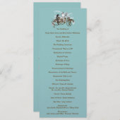 ヴィンテージラブバード結婚式 プログラム (正面/裏面)