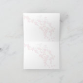 ヴィンテージラブバード　チェリーブロッサム　ウェディング　サンキュー サンキューカード (内部)