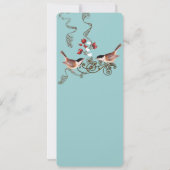 ヴィンテージラブバード《鳥》アメリカゴガラ結婚式招待状 招待状 (裏面)