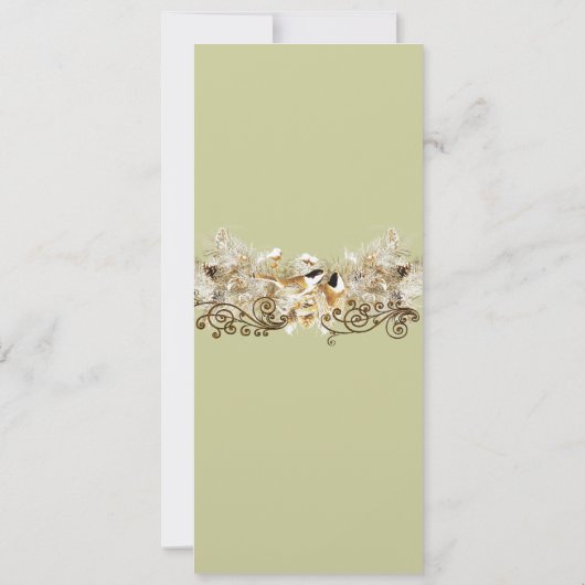 ヴィンテージラブバード《鳥》アメリカゴガラ結婚式招待状 招待状 (裏面)