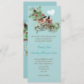 ヴィンテージラブバード《鳥》アメリカゴガラ結婚式招待状 招待状 (正面/裏面)