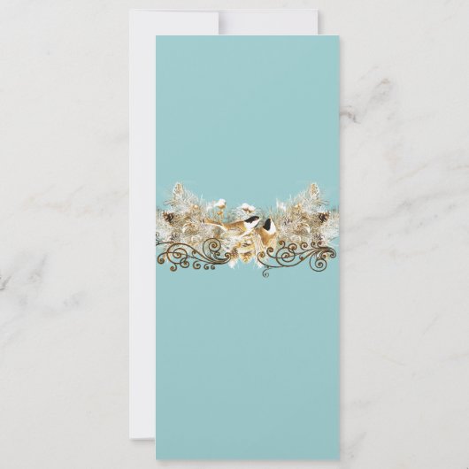 ヴィンテージラブバード《鳥》アメリカゴガラ結婚式招待状 招待状 (裏面)